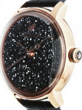 Buy Shop Swarovski Crystalline Hours Black Dial Black Leather Strap Watch for Women - 5295377 USA Online