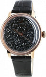 Buy Shop Swarovski Crystalline Hours Black Dial Black Leather Strap Watch for Women - 5295377 USA Online