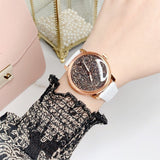 Buy Shop Swarovski Crystalline Hours Quartz Grey Dial Black Leather Strap Watch for Women - 5344635 USA Online