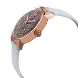 Buy Shop Swarovski Crystalline Hours Quartz Grey Dial Black Leather Strap Watch for Women - 5344635 USA Online