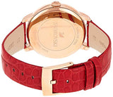 Buy Shop Swarovski Crystalline Hours Red Crystal Dial Red Leather Strap Watch for Women - 5295380 USA Online