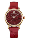 Buy Shop Swarovski Crystalline Hours Red Crystal Dial Red Leather Strap Watch for Women - 5295380 USA Online