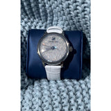 Buy Shop Swarovski Crystalline Hours Silver Dial White Leather Strap Watch for Women - 5295383 USA Online