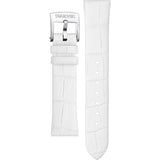 Buy Shop Swarovski Crystalline Hours Silver Dial White Leather Strap Watch for Women - 5295383 USA Online