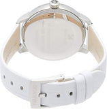 Buy Shop Swarovski Crystalline Hours Silver Dial White Leather Strap Watch for Women - 5295383 USA Online