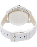 Buy Shop Swarovski Crystalline Hours Silver Dial White Leather Strap Watch for Women - 5295383 USA Online