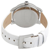 Buy Shop Swarovski Crystalline Hours Silver Dial White Leather Strap Watch for Women - 5295383 USA Online