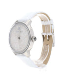 Buy Shop Swarovski Crystalline Hours Silver Dial White Leather Strap Watch for Women - 5295383 USA Online
