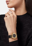 Buy Shop Swarovski Crystalline Pure Black Dial Black Leather Strap Watch for Women - 5275043 USA Online