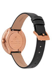 Buy Shop Swarovski Crystalline Pure Black Dial Black Leather Strap Watch for Women - 5275043 USA Online