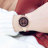 Buy Shop Swarovski Crystalline Pure Black Dial Rose Gold Steel Strap Watch for Women - 5295334 USA Online