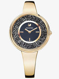 Buy Shop Swarovski Crystalline Pure Black Dial Rose Gold Steel Strap Watch for Women - 5295334 USA Online