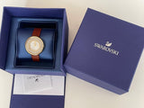 Buy Shop Swarovski Crystalline Pure White Dial Brown Leather Strap Watch for Women - 5275040 USA Online