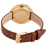 Buy Shop Swarovski Crystalline Pure White Dial Brown Leather Strap Watch for Women - 5275040 USA Online