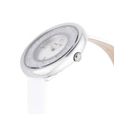 Buy Shop Swarovski Crystalline Pure White Dial White Leather Strap Watch for Women - 5275046 USA Online