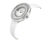 Buy Shop Swarovski Crystalline Pure White Dial White Leather Strap Watch for Women - 5275046 USA Online