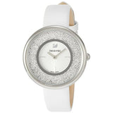 Buy Shop Swarovski Crystalline Pure White Dial White Leather Strap Watch for Women - 5275046 USA Online
