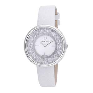 Buy Shop Swarovski Crystalline Pure White Dial White Leather Strap Watch for Women - 5275046 USA Online