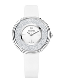 Buy Shop Swarovski Crystalline Pure White Dial White Leather Strap Watch for Women - 5275046 USA Online