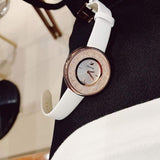 Buy Shop Swarovski Crystalline Pure White Dial White Leather Strap Watch for Women - 5376083 USA Online