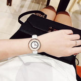 Buy Shop Swarovski Crystalline Pure White Dial White Leather Strap Watch for Women - 5376083 USA Online