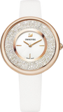 Buy Shop Swarovski Crystalline Pure White Dial White Leather Strap Watch for Women - 5376083 USA Online