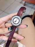 Buy Shop Swarovski Crystalline Silver Dial Purple Leather Strap Watch for Women - 5295355 USA Online