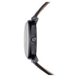 Buy Shop Swarovski Crystalline Wonder Black Dial Black Leather Strap Watch for Women - 5664311 USA Online