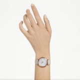 Buy Shop Swarovski Crystalline Wonder Silver Dial Beige Leather Strap Watch for Women - 5656899 USA Online