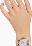 Buy Shop Swarovski Crystalline Wonder Silver Dial Beige Leather Strap Watch for Women - 5656899 USA Online