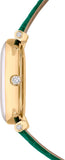 Buy Shop Swarovski Crystalline Wonder Silver Dial Green Leather Strap Watch for Women - 5656893 USA Online