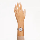 Buy Shop Swarovski Crystalline Wonder Silver Dial Rose Gold Steel Strap Watch for Women - 5656911 USA Online