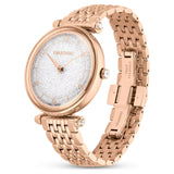 Buy Shop Swarovski Crystalline Wonder Silver Dial Rose Gold Steel Strap Watch for Women - 5656911 USA Online
