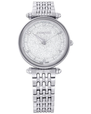 Buy Shop Swarovski Crystalline Wonder Silver Dial Silver Steel Strap Watch for Women - 5656929 USA Online