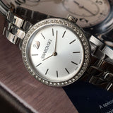 Buy Shop Swarovski Daytime Crystal Silver Dial Silver Steel Strap Watch for Women - 5095600 USA Online