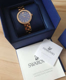 Buy Shop Swarovski Daytime Glittering Blue Dial Rose Gold Steel Strap Watch for Women - 5182277 USA Online