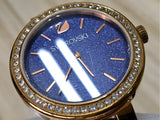 Buy Shop Swarovski Daytime Glittering Blue Dial Rose Gold Steel Strap Watch for Women - 5182277 USA Online