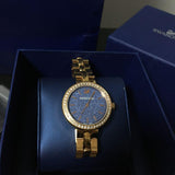 Buy Shop Swarovski Daytime Glittering Blue Dial Rose Gold Steel Strap Watch for Women - 5182277 USA Online