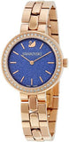 Buy Shop Swarovski Daytime Glittering Blue Dial Rose Gold Steel Strap Watch for Women - 5182277 USA Online