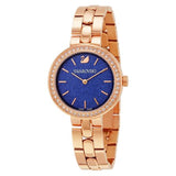 Buy Shop Swarovski Daytime Glittering Blue Dial Rose Gold Steel Strap Watch for Women - 5182277 USA Online