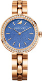 Buy Shop Swarovski Daytime Glittering Blue Dial Rose Gold Steel Strap Watch for Women - 5182277 USA Online