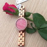 Buy Shop Swarovski Daytime Quartz Coral Dial Rose Gold Steel Strap Watch for Women - 5182250 USA Online