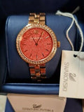 Buy Shop Swarovski Daytime Quartz Coral Dial Rose Gold Steel Strap Watch for Women - 5182250 USA Online