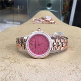 Buy Shop Swarovski Daytime Quartz Coral Dial Rose Gold Steel Strap Watch for Women - 5182250 USA Online