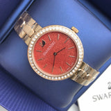 Buy Shop Swarovski Daytime Quartz Coral Dial Rose Gold Steel Strap Watch for Women - 5182250 USA Online