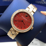 Buy Shop Swarovski Daytime Quartz Coral Dial Rose Gold Steel Strap Watch for Women - 5182250 USA Online