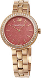 Buy Shop Swarovski Daytime Quartz Coral Dial Rose Gold Steel Strap Watch for Women - 5182250 USA Online