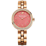 Buy Shop Swarovski Daytime Quartz Coral Dial Rose Gold Steel Strap Watch for Women - 5182250 USA Online