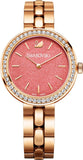 Buy Shop Swarovski Daytime Quartz Coral Dial Rose Gold Steel Strap Watch for Women - 5182250 USA Online