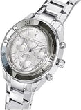 Buy Shop Swarovski Dextera Chronograph Silver Dial Silver Steel Strap Watch for Women - 5641297 USA Online
